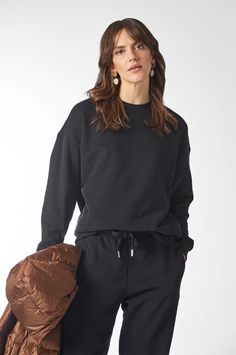 ORGANIC FELPA CREW BLACK 2