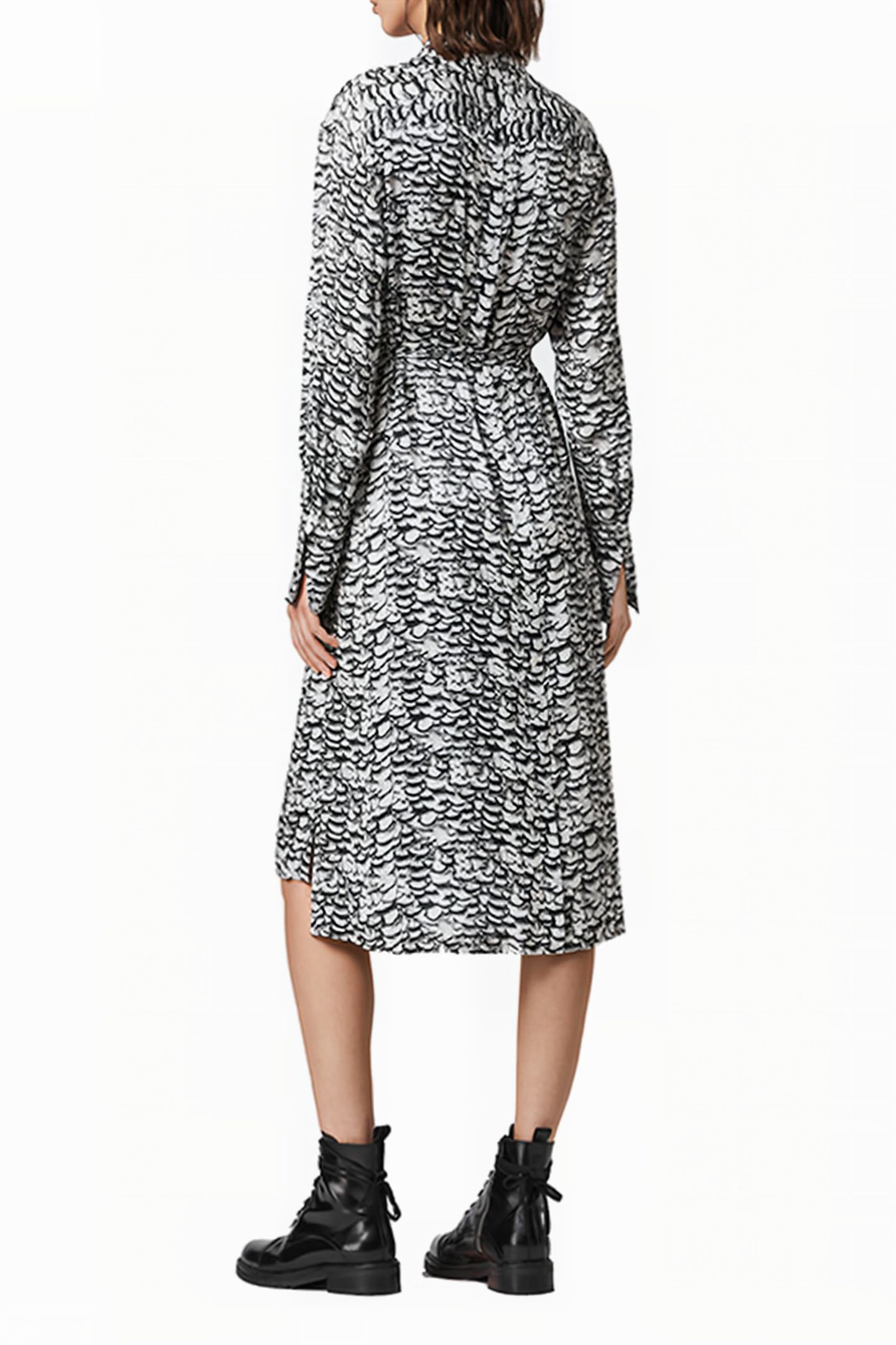 ANYA PLUME DRESS CHALK WHITE 4
