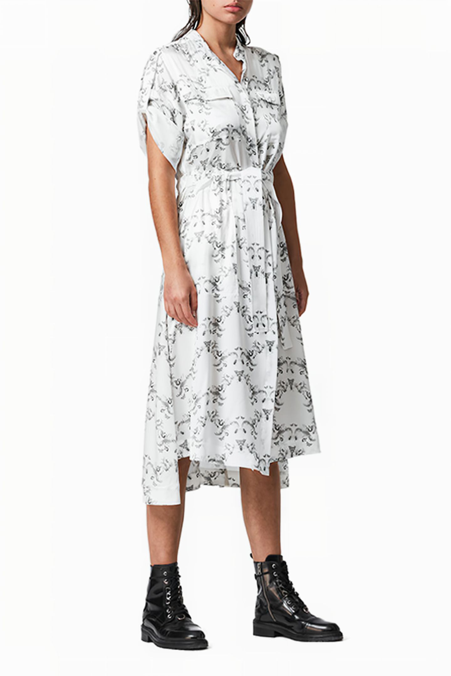 LUCIANA ASSAM DRESS WHITE 2