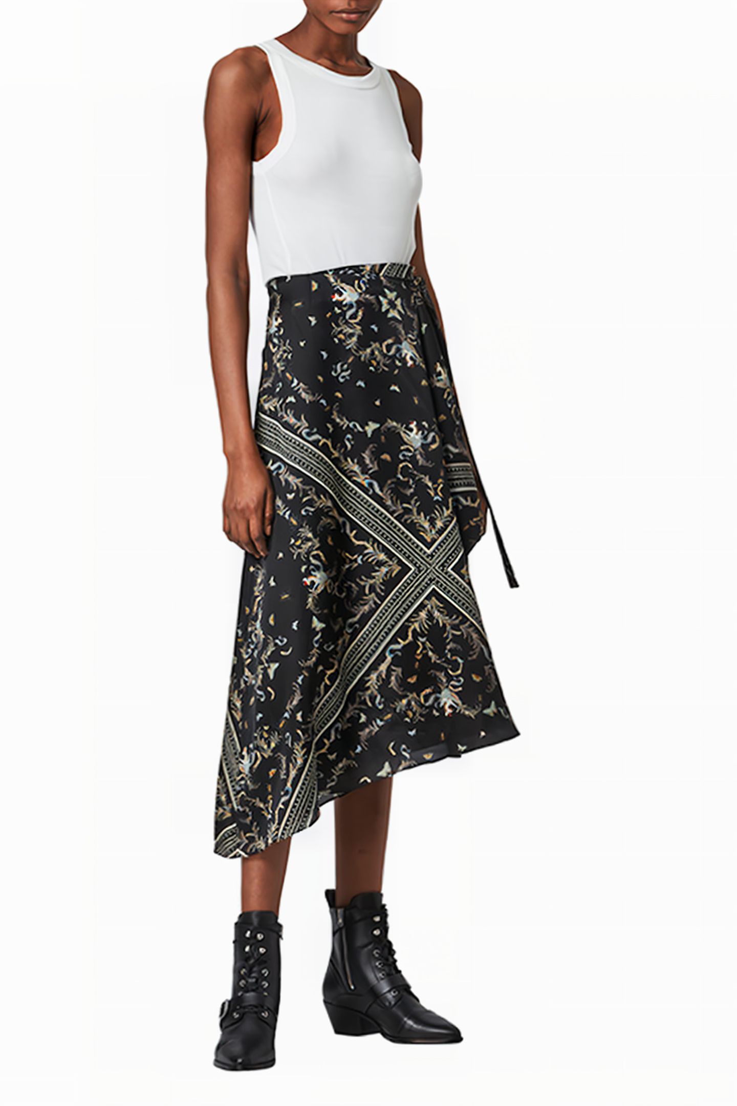 MAIA ASSAM SKIRT BLACK 2