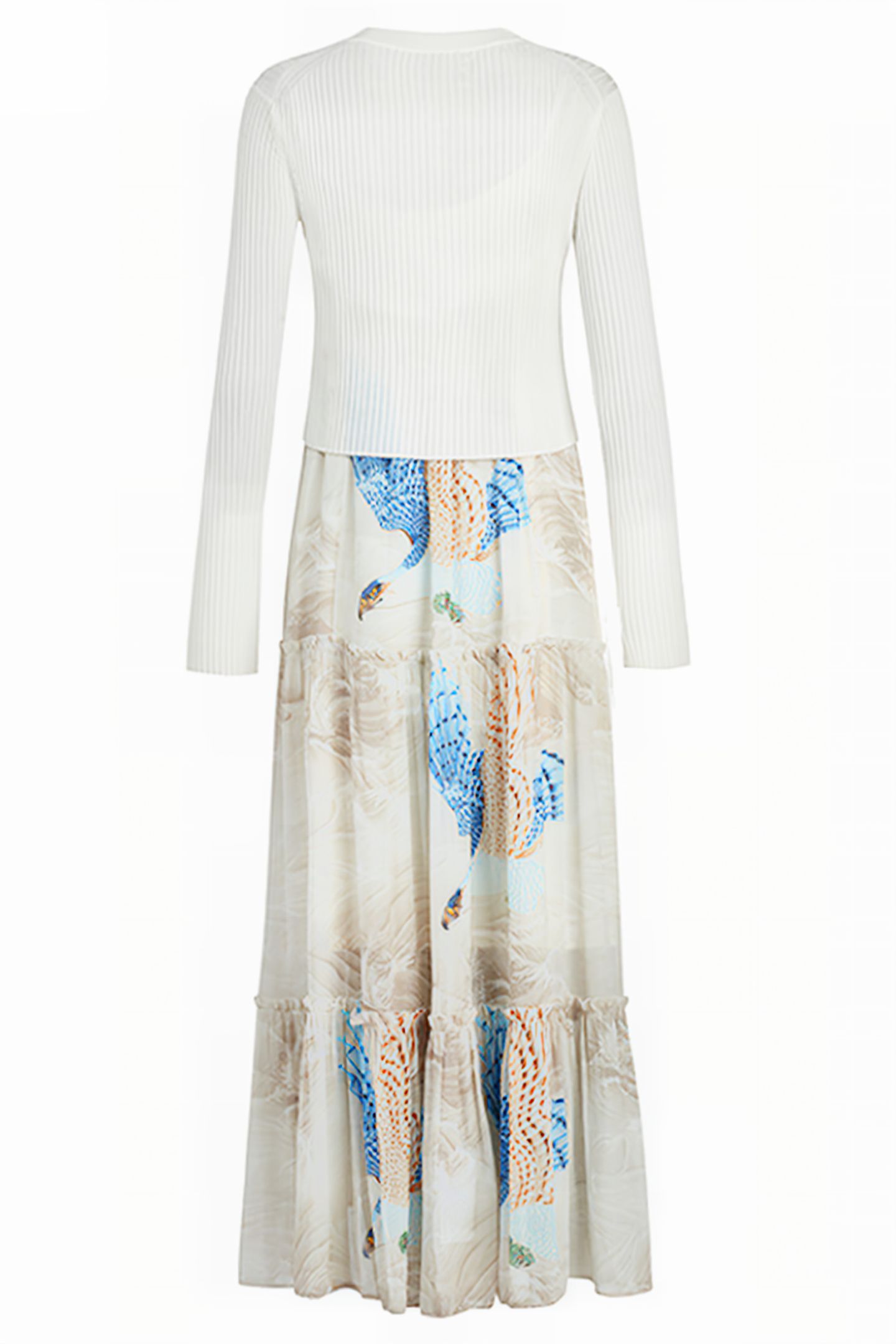 TILLY SWOOP DRESS ECRU WHITE 9