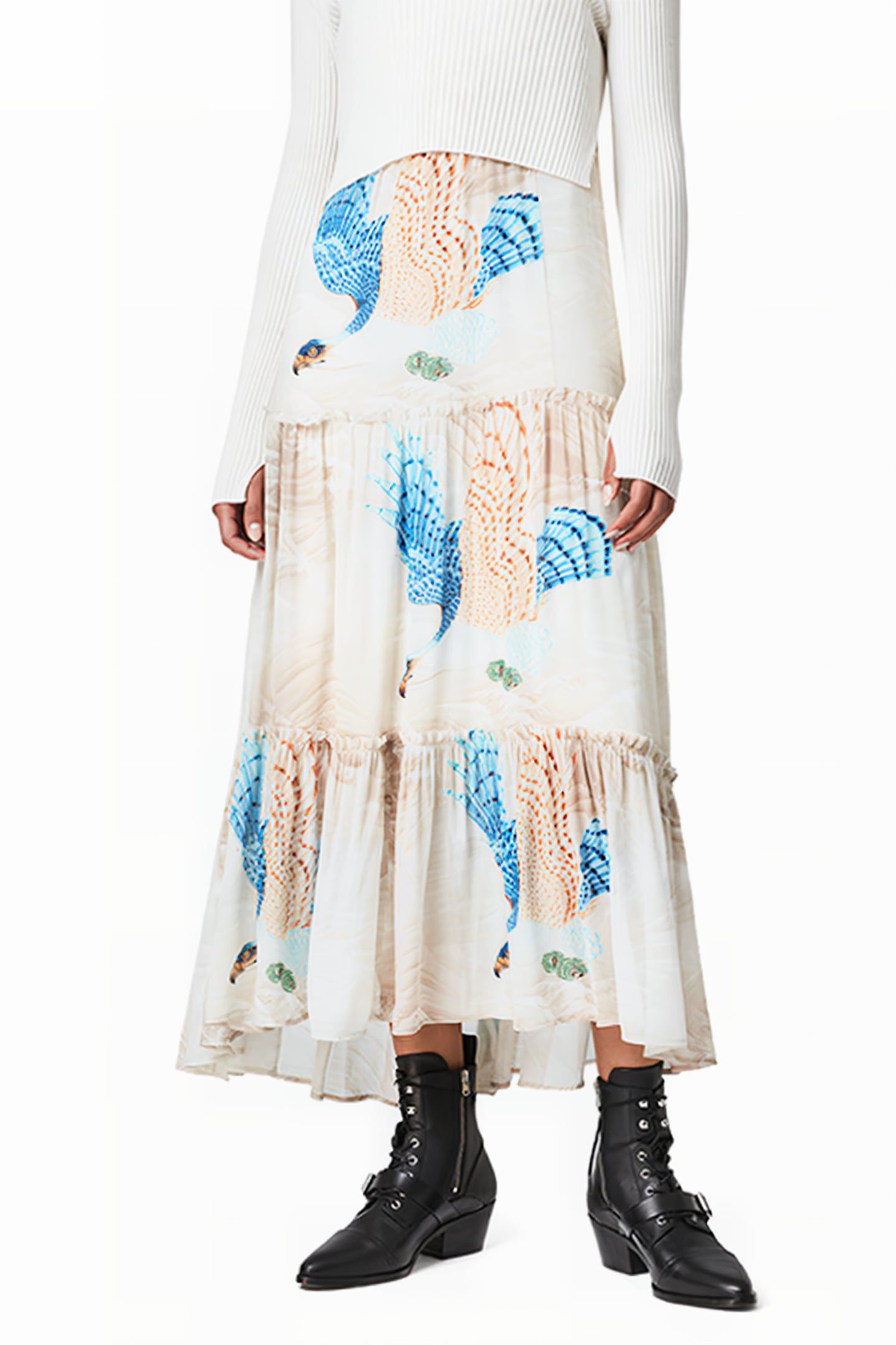 TILLY SWOOP DRESS ECRU WHITE 5