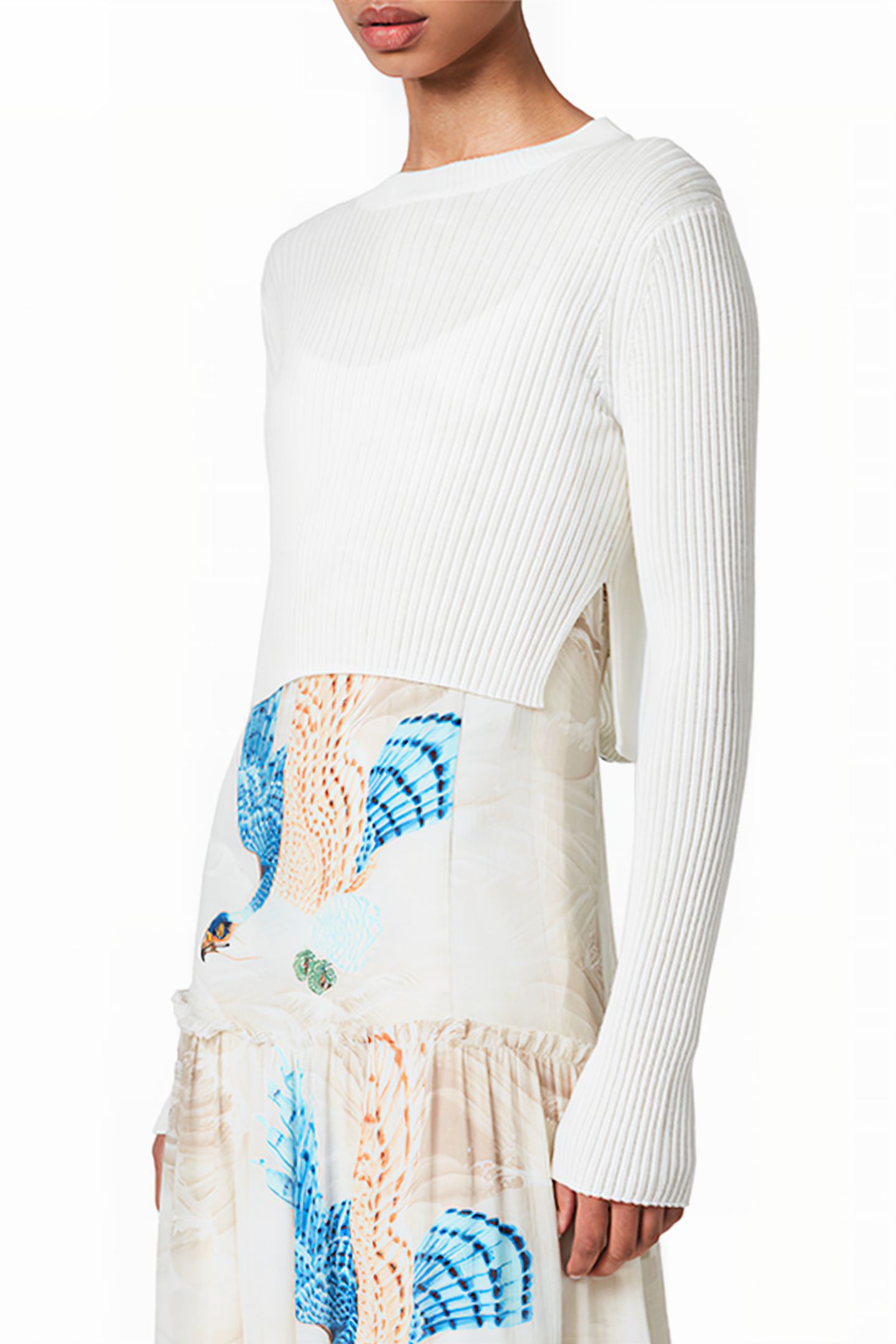 TILLY SWOOP DRESS ECRU WHITE 4