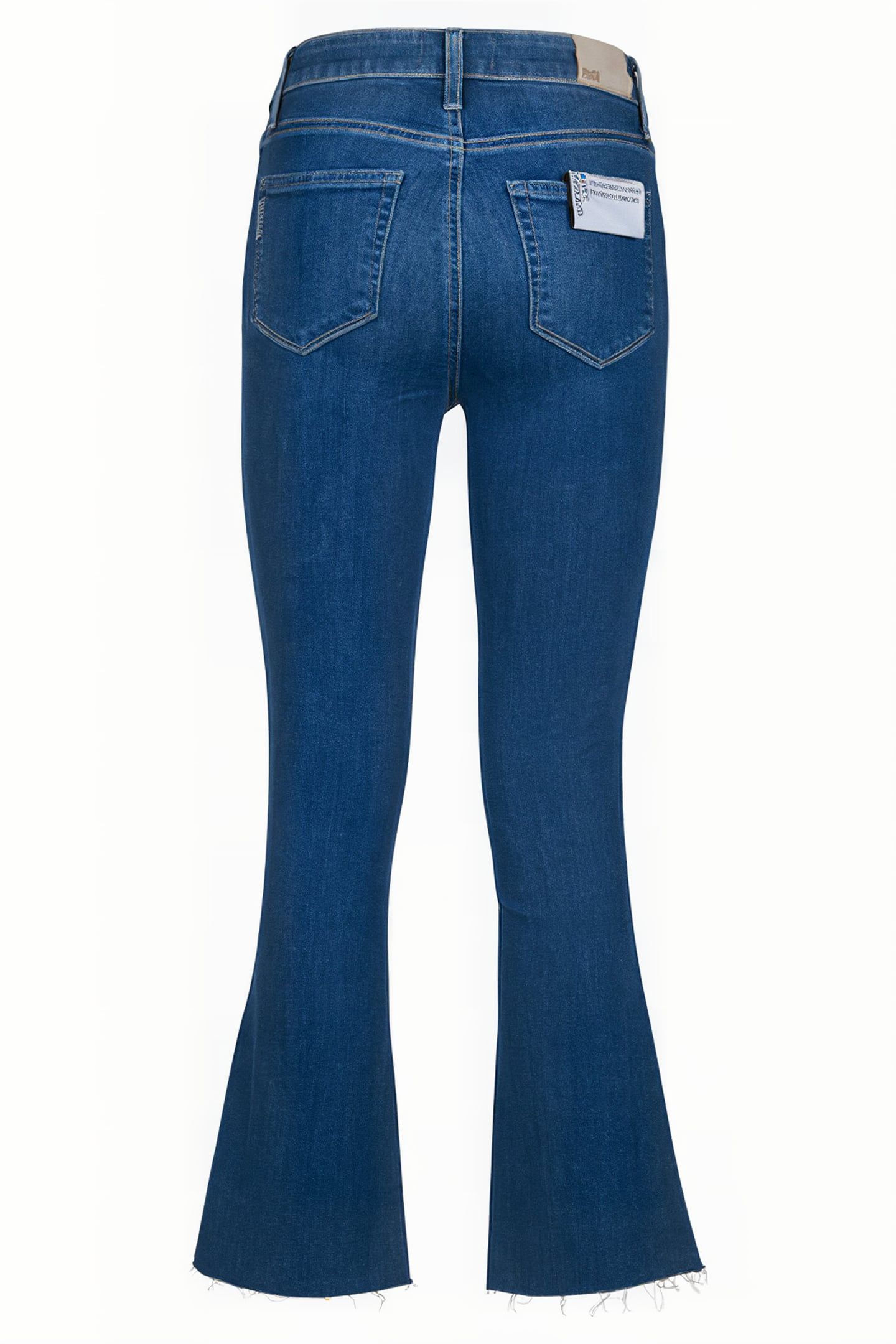 COLETTE CROP FLARE RAW HEM HYDRANGEA DISTRESSED 2