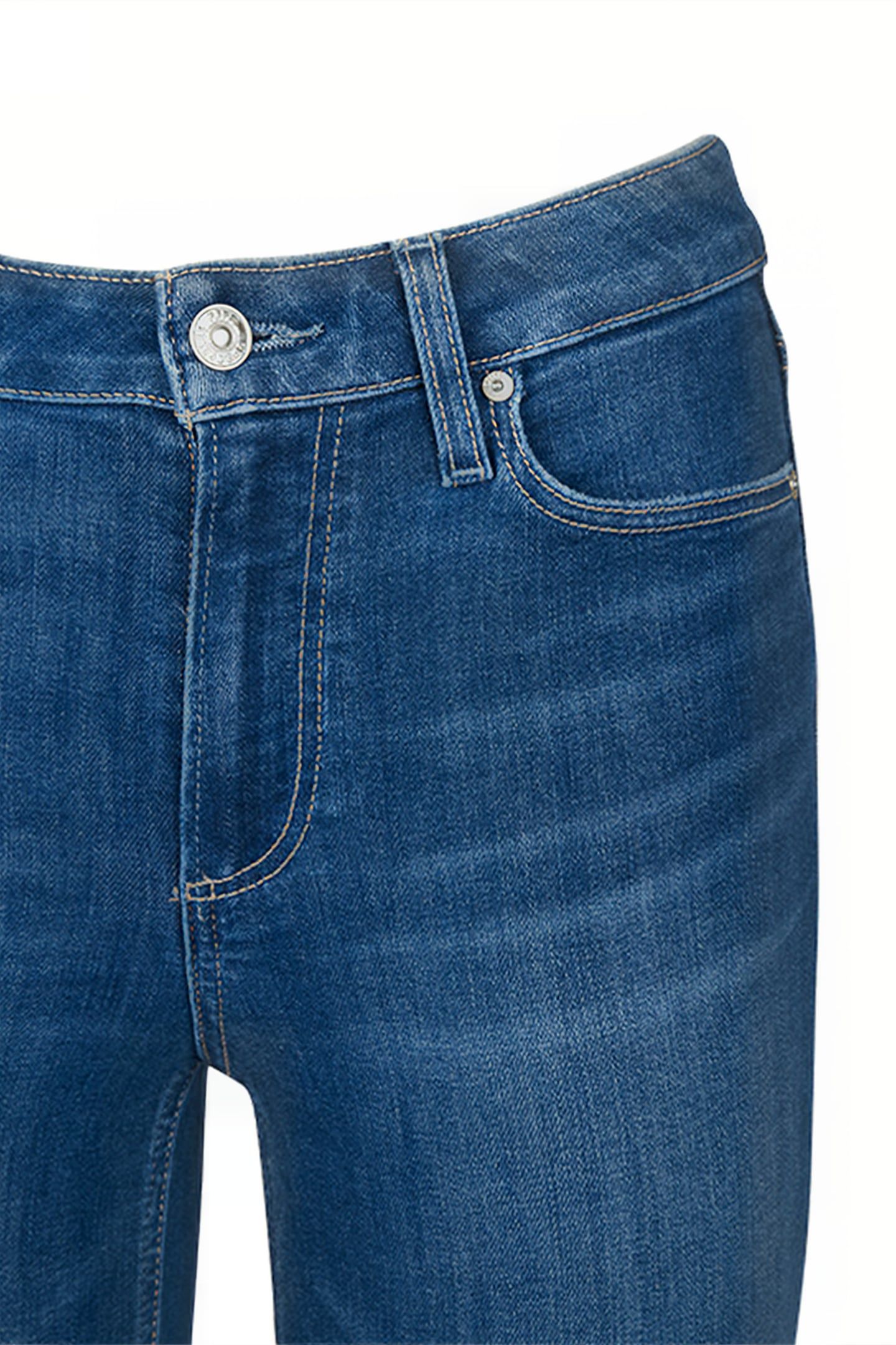 COLETTE CROP FLARE RAW HEM HYDRANGEA DISTRESSED 3