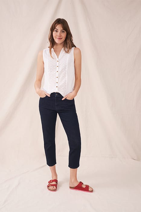 BROOKE STRAIGHT CROP JEAN DK DENIM 2