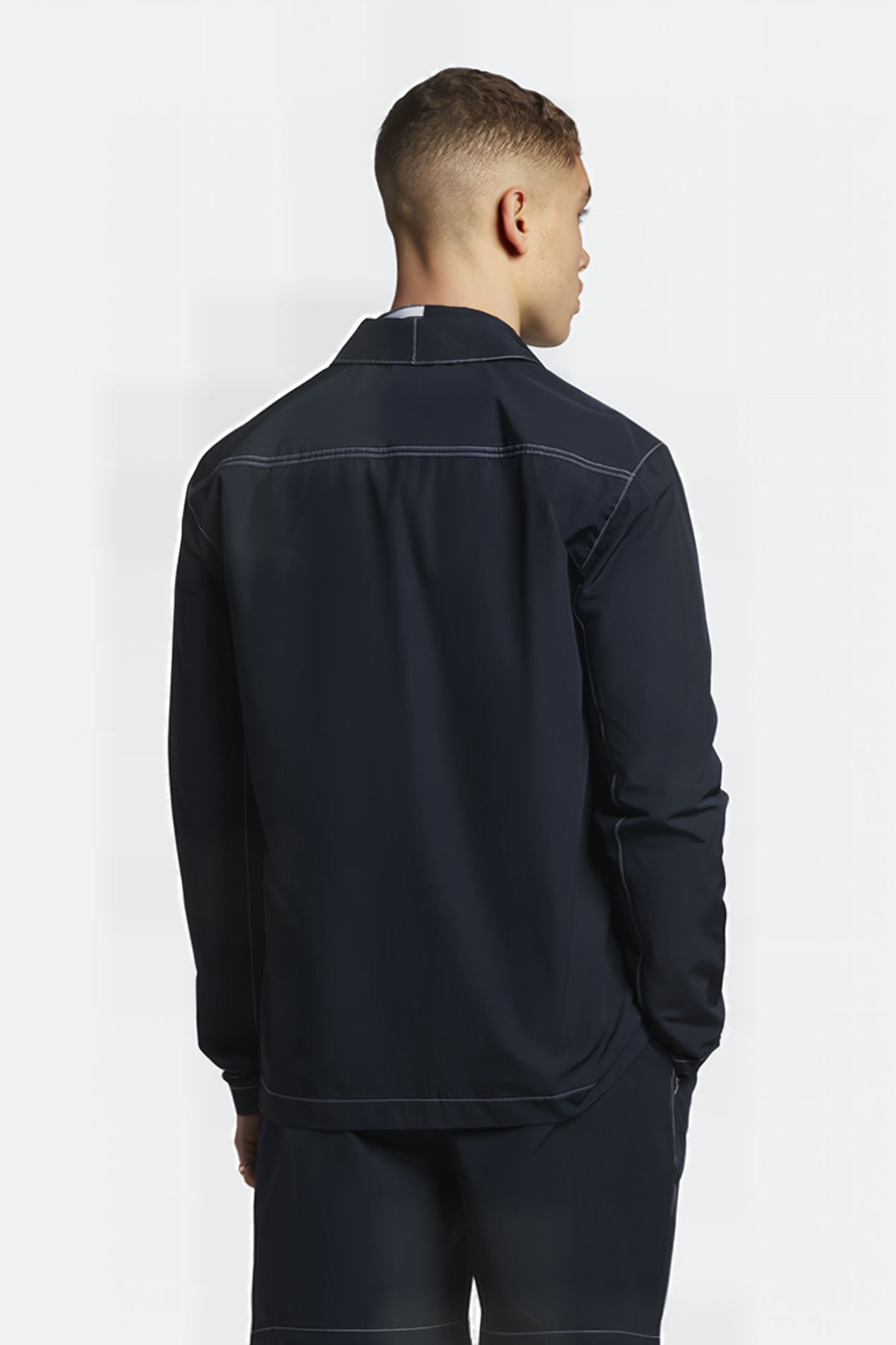 PANELLED OVERSHIRT DARK NAVY 2