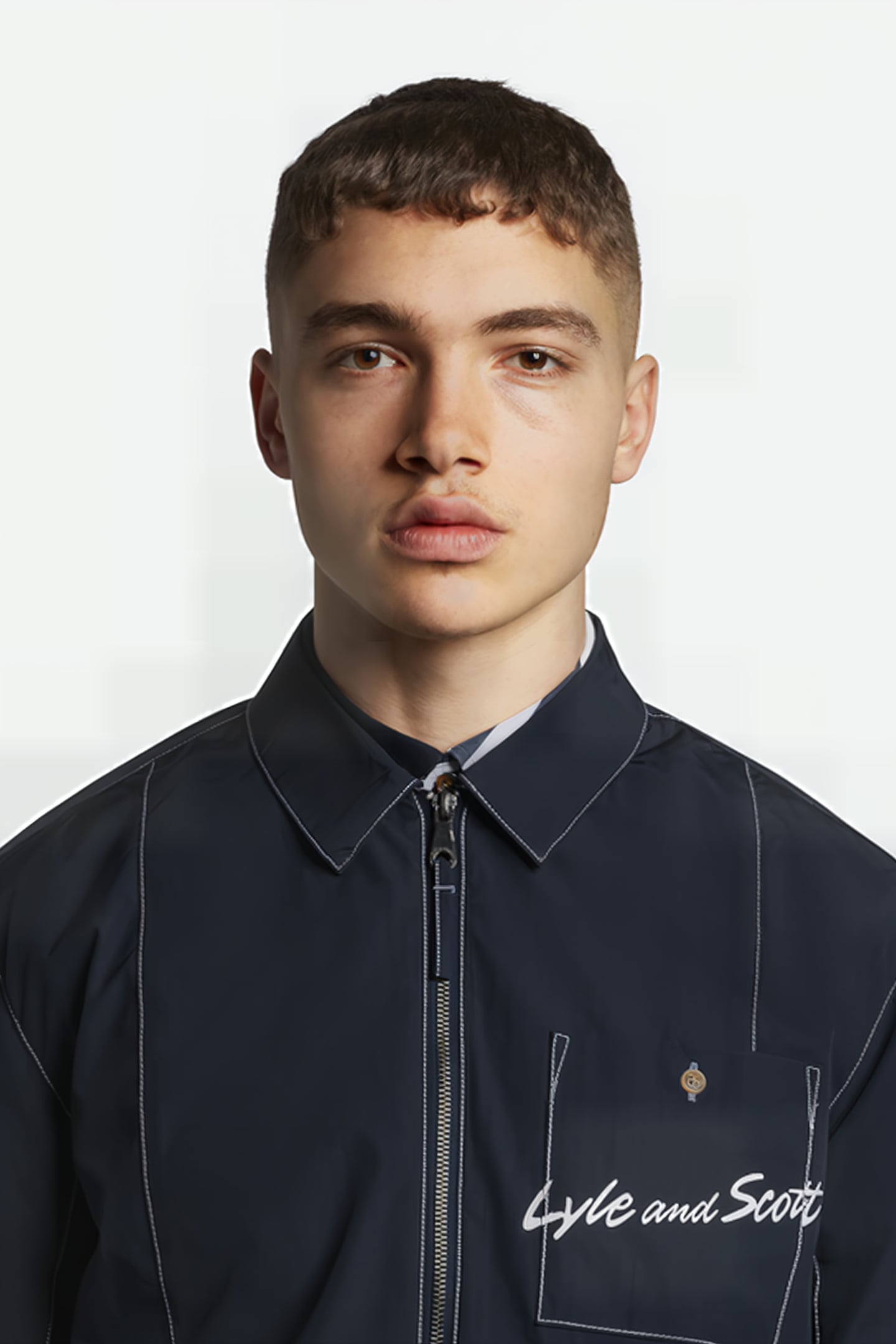 PANELLED OVERSHIRT DARK NAVY 5