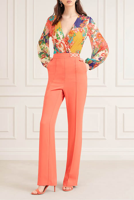 MARCIANO BY GUESS MARYAM PANT OCHRE STRAIGHT PLAYFULL 3