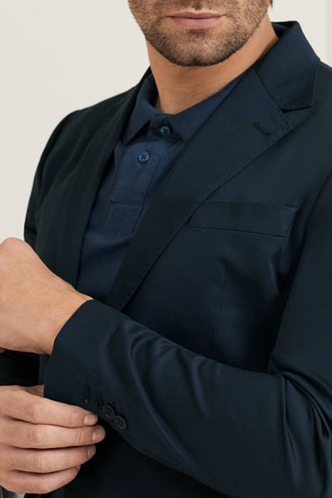 MARCIANO BY GUESS REG FIT BLAZER X HOC SILK BLUE 4