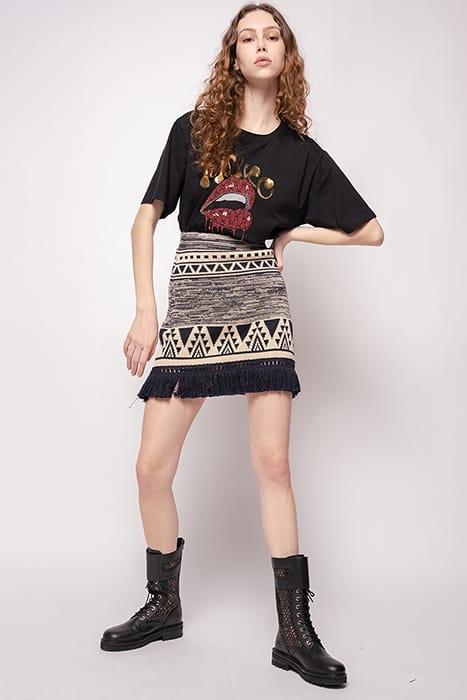 ALMONTE GONNA RECYCLED STUOIA NAVY BLUE/ECRU 3