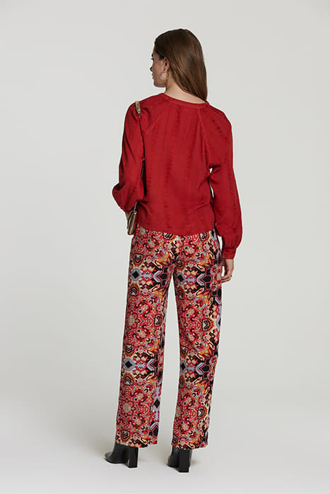LADIES PLYMOUTH BLOUSE CLOVER STRIPE 4