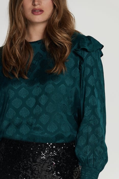 LADIES SAN MARINO BLOUSE BAROQUE JAQUARD 10