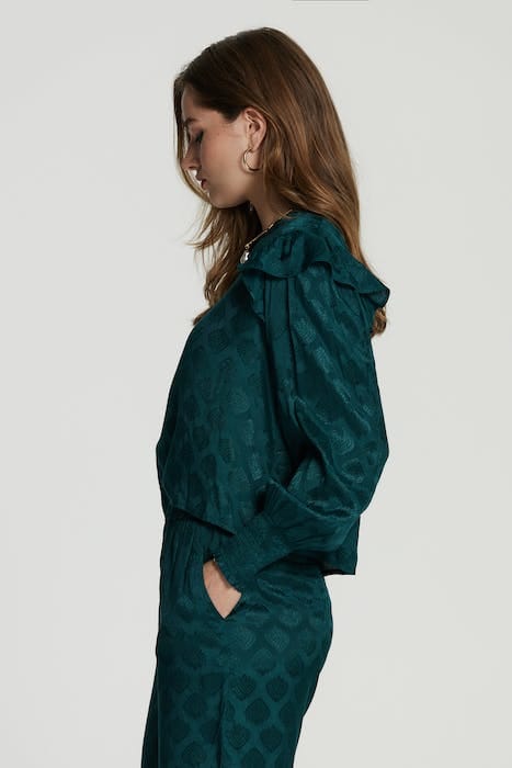 LADIES SAN MARINO BLOUSE BAROQUE JAQUARD 2