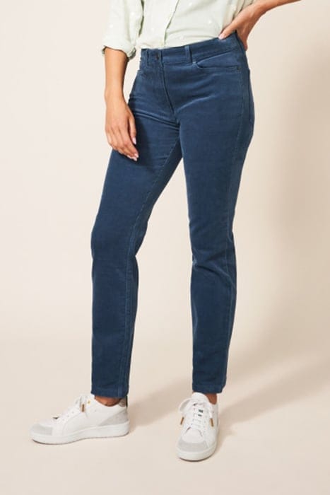 BROOKE STRAIGHT CORD TROUSER BLUE 1