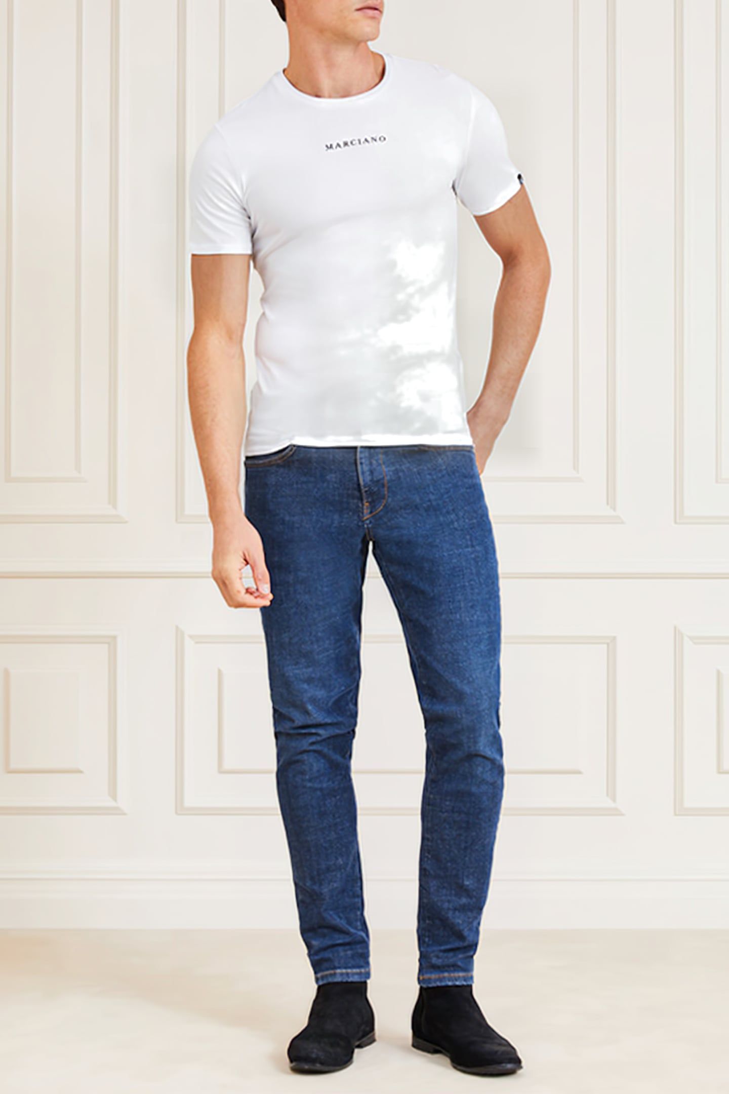 GUESS ECO TOM SS CN T-SHIRT SL PURE WHITE 4