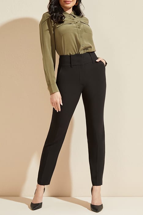 MARCIANO BY GUESS SHELLY PANT JET BLACK STRAIGHT 3