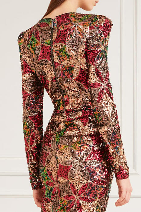 MARCIANO BY GUESS EZRA SEQUIN TOP HARLEQUIN BLOUSE 2