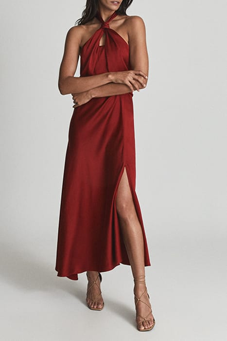 LORENA MAXI DRESS — DARK RED 2