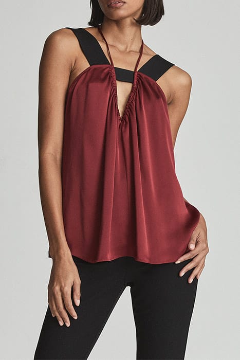 LAUREN TANK TOP CAMI — RED 1