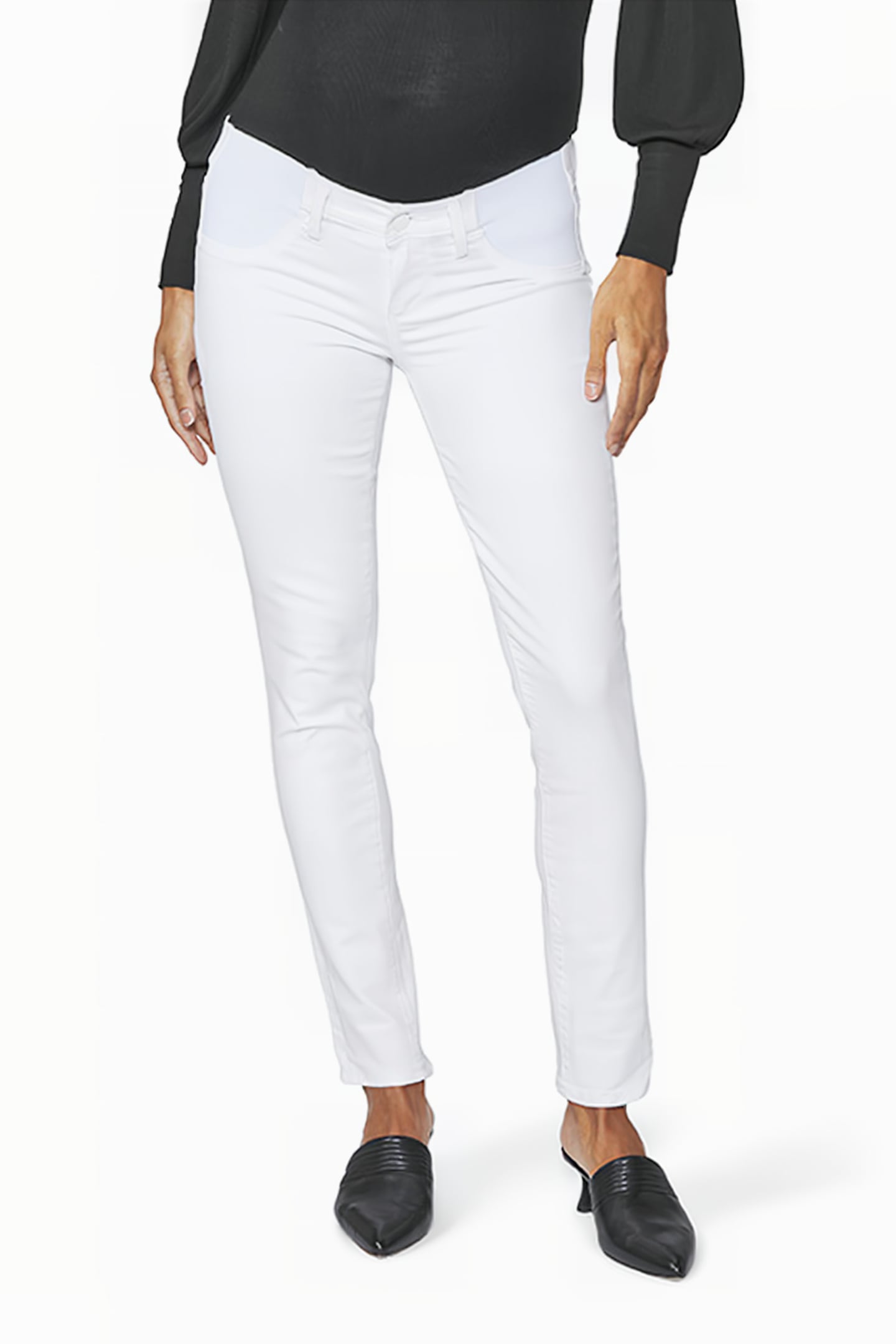 SKYLINE ANKLE PEG MATERNITY CRISP WHITE 1