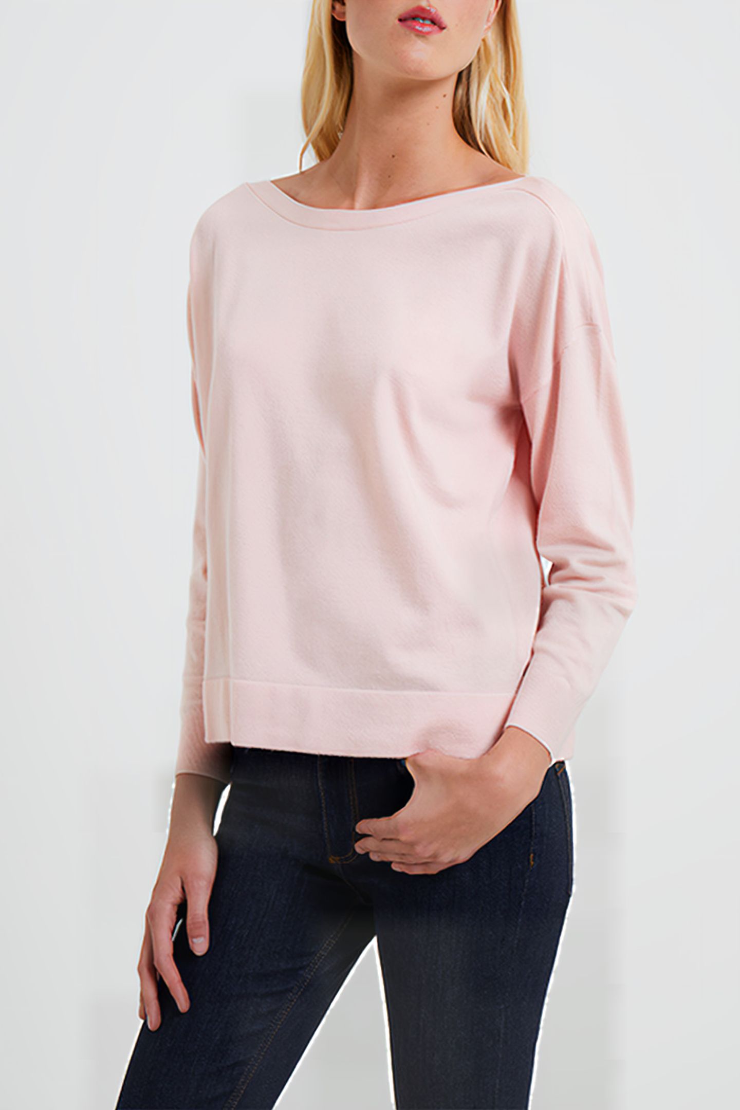 SUPERSOFT SCOOP NECK KNITS SOFT PINK 2