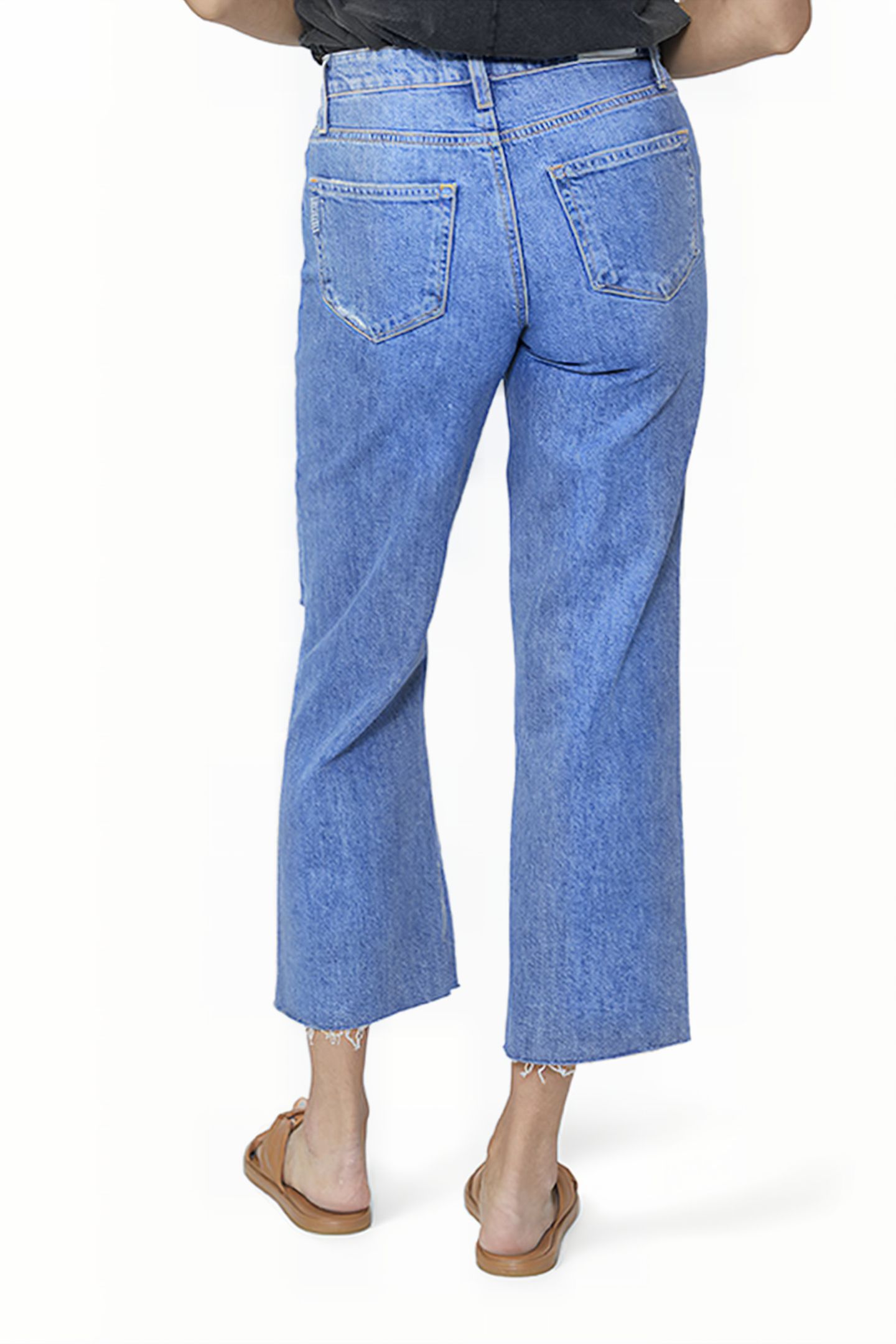 NELLIE RAW HEM DANDELION DESTRUCTED 2