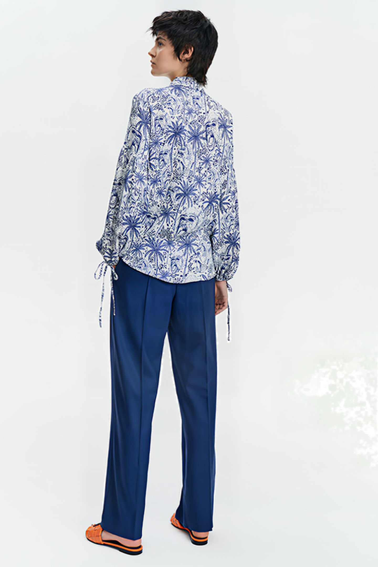 VOLUMINOUS-SLEEVE BLOUSE MONKEY PRINT 2