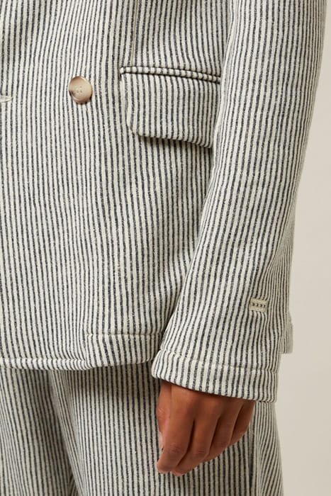 BLAZER DENIM STRIPE SOFT WHITE MELEE 2