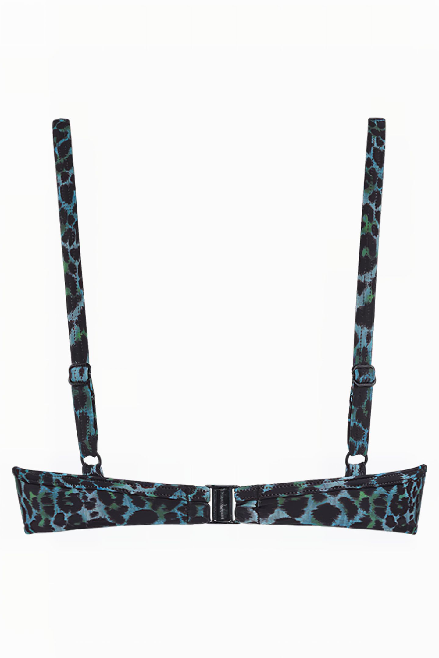 PANTHERA BLACK AND GREEN PUSH UP BIKINI TOP 4