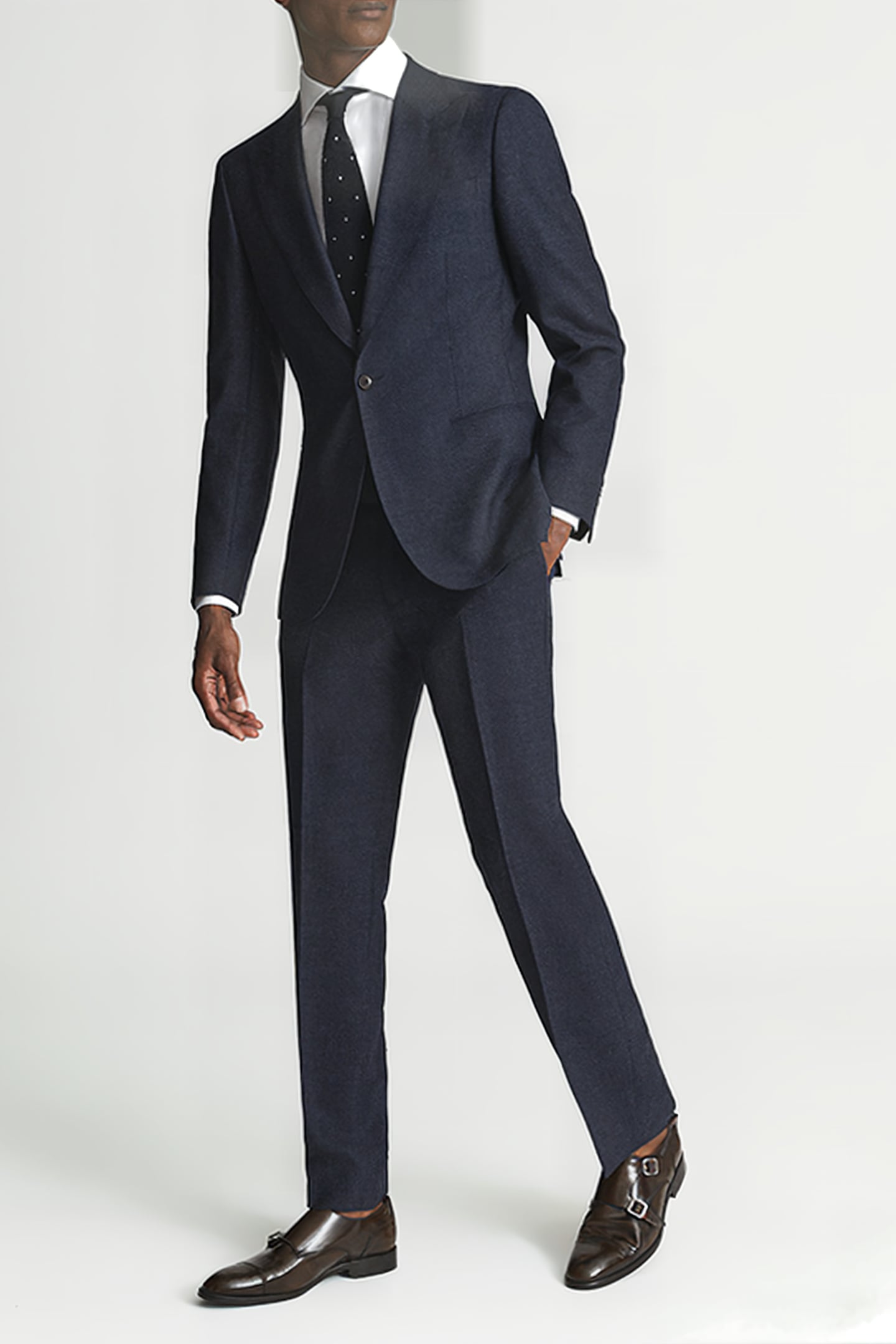 HITCH NAVY SUIT PANTS — SLIM FIT 4