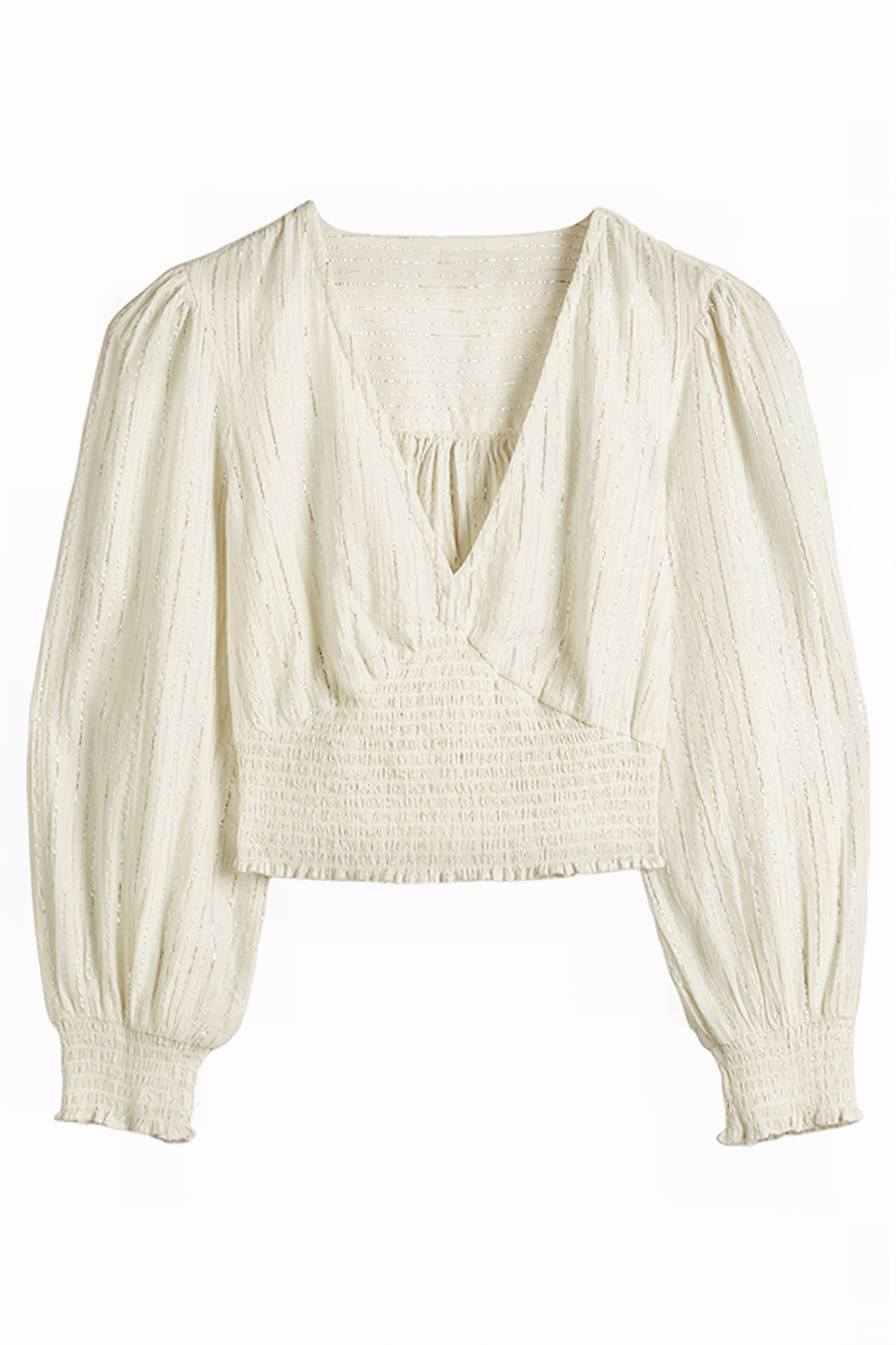 LUREX SMOCKED CROP TOP IVO 5