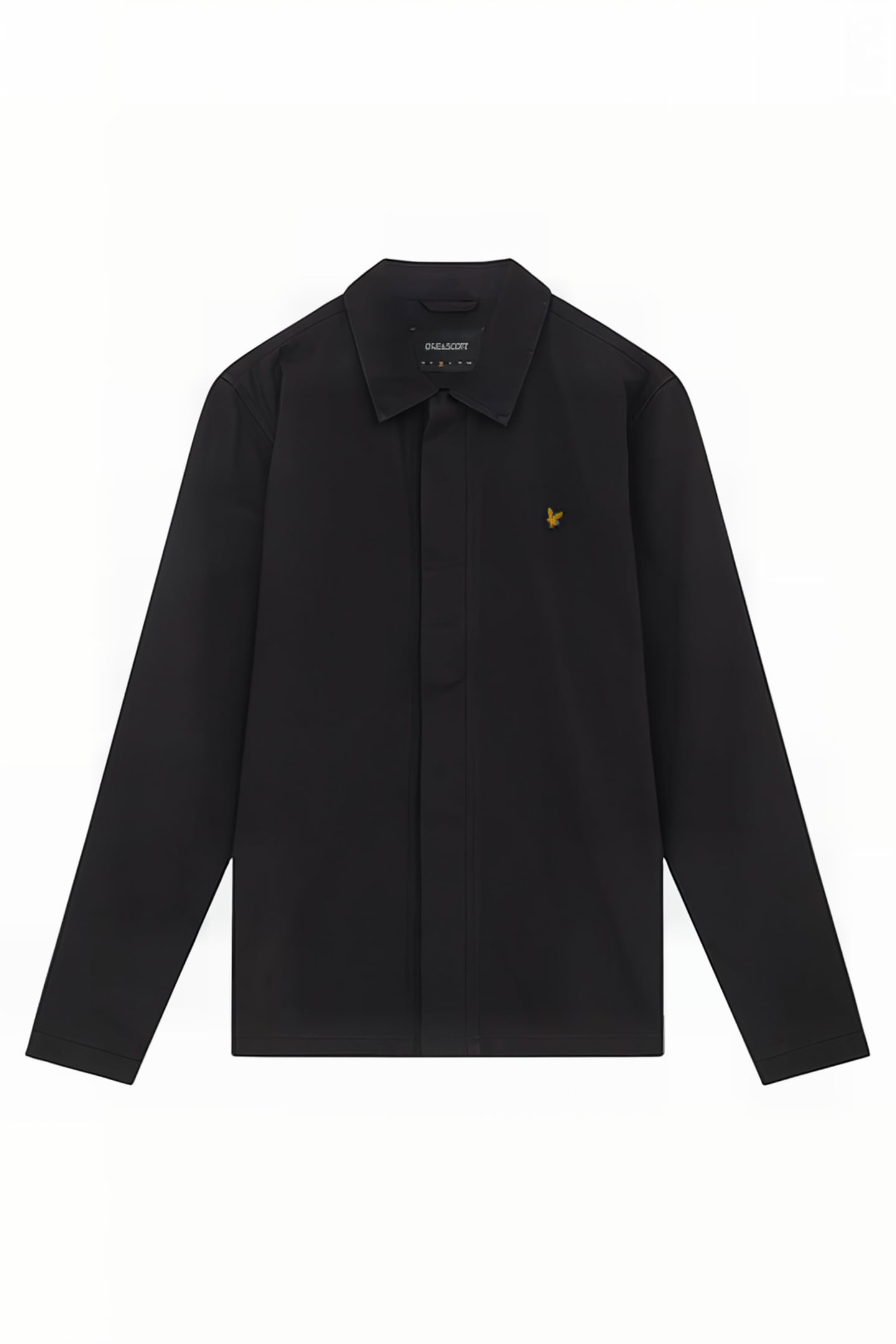 WASHED DRILL OVERSHIRT JET BLACK 5