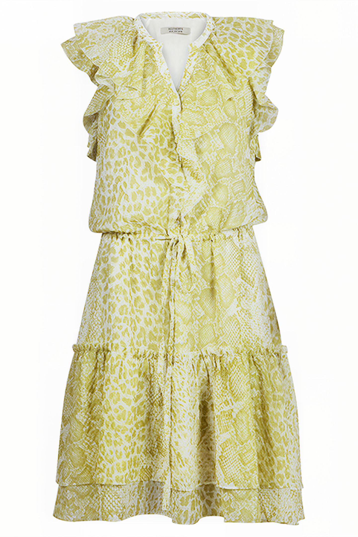 ALI NOCHE DRESS LIME GREEN 1