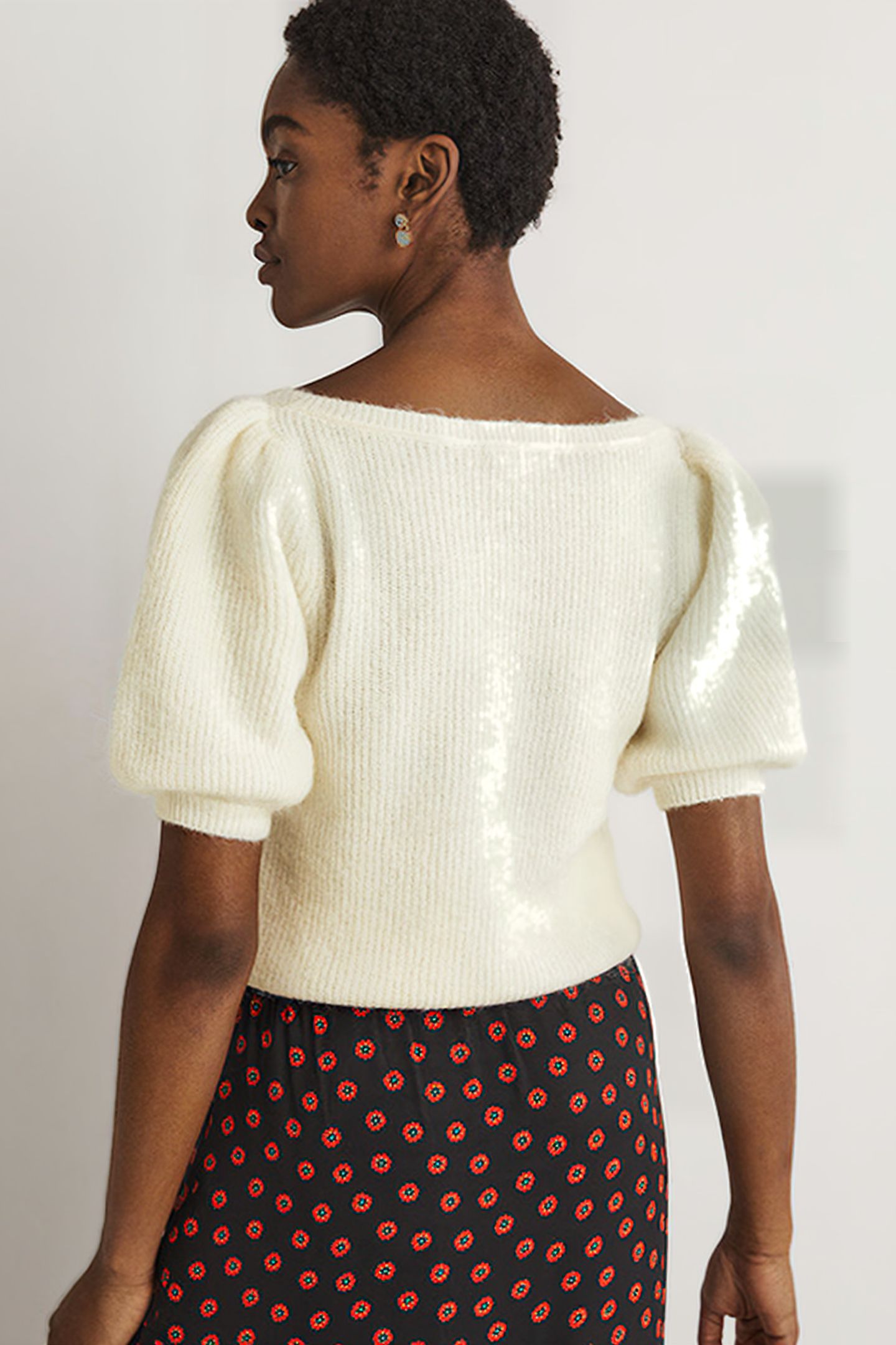 SQUARE NECK FLUFFY JUMPER IVO 2