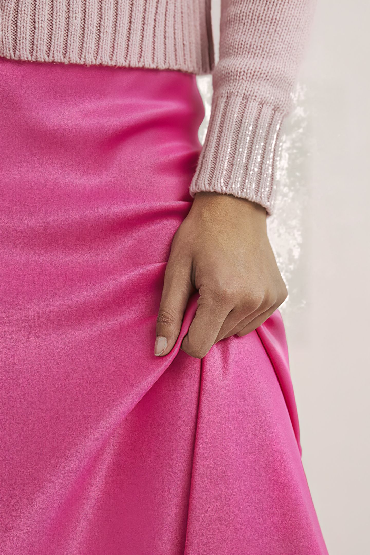 SATIN BIAS-CUT MIDI SKIRT BPK 4