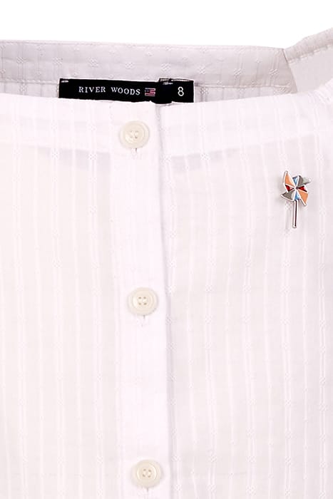SHIRT SHSL SMOCK HEM WHITE 3