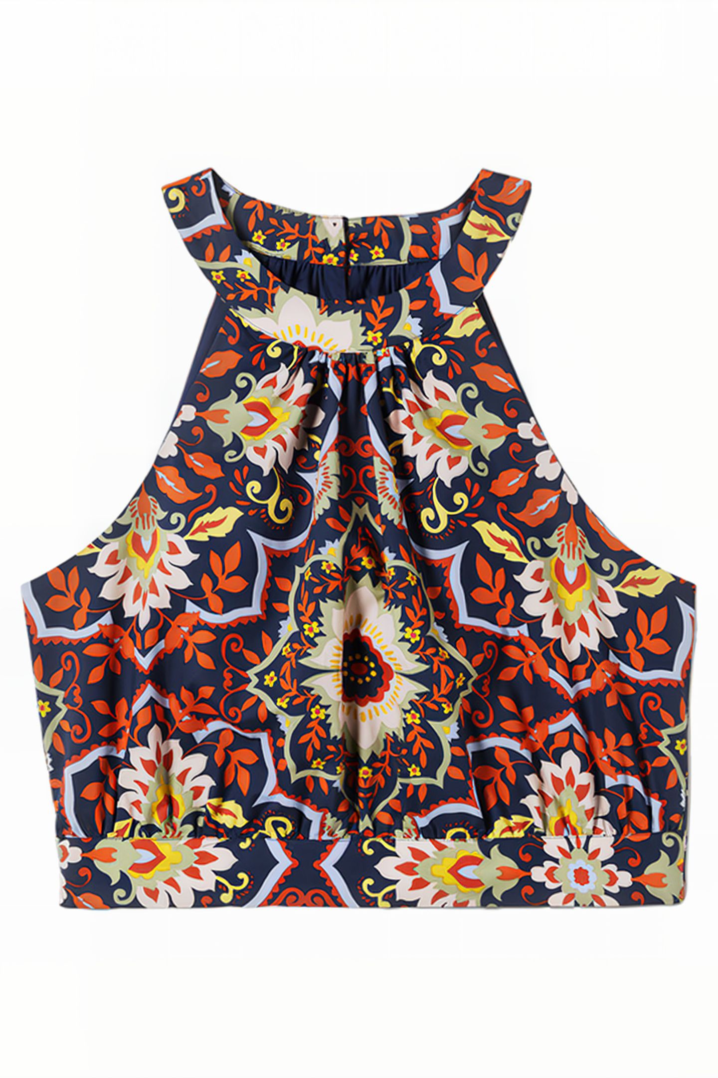JESSICA HALTERNECK CO-ORD TOP NVY 6