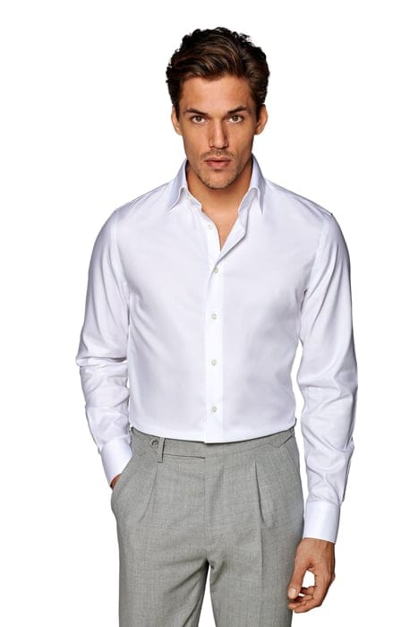 White Royal Oxford Slim Fit Shirt 1