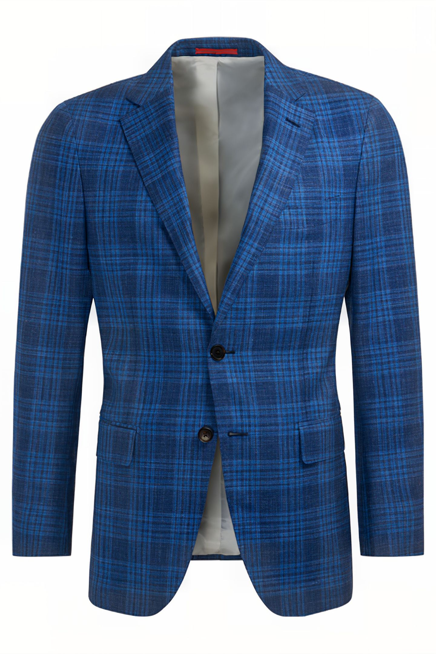 Mid Blue Checked Sienna Suit 2