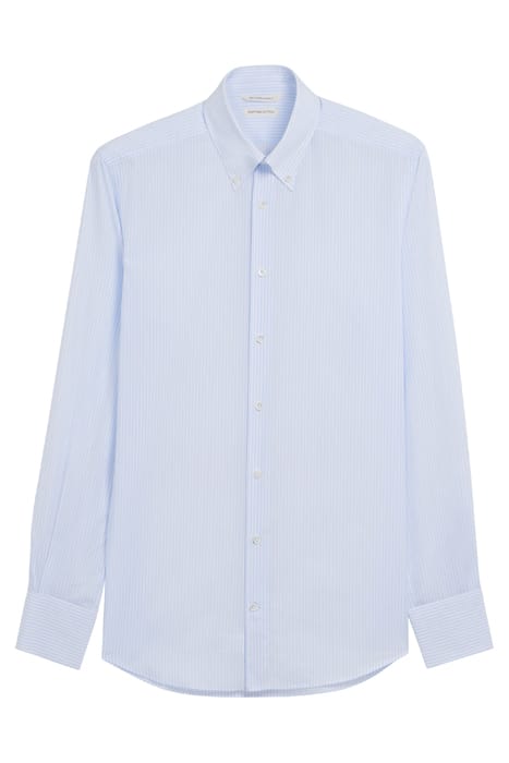 Light Blue Striped Slim Fit Shirt 2