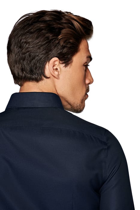 Navy Royal Oxford Slim Fit Shirt 8