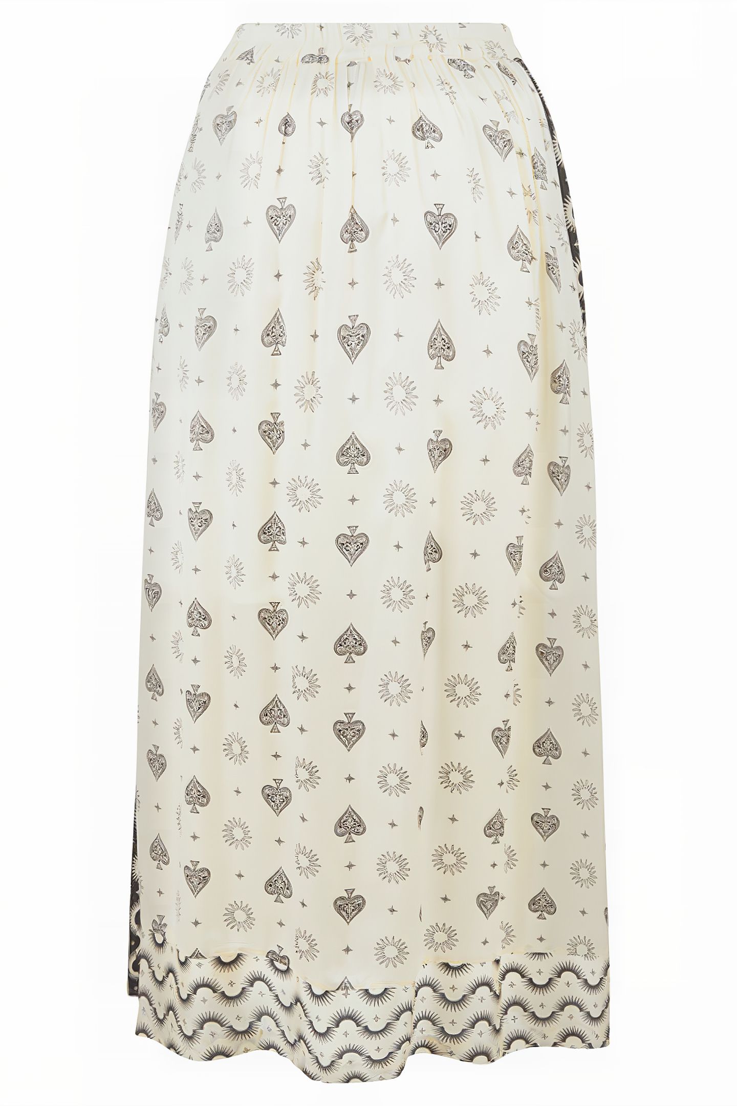 LM-ROCKY SATIN SKIRT EKSEPT BY SHOEBY OFFWHITE 7