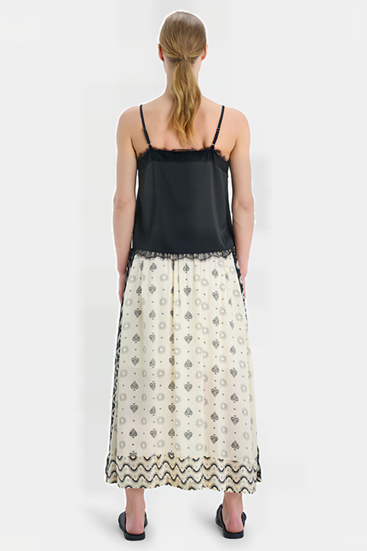 LM-ROCKY SATIN SKIRT EKSEPT BY SHOEBY OFFWHITE 3