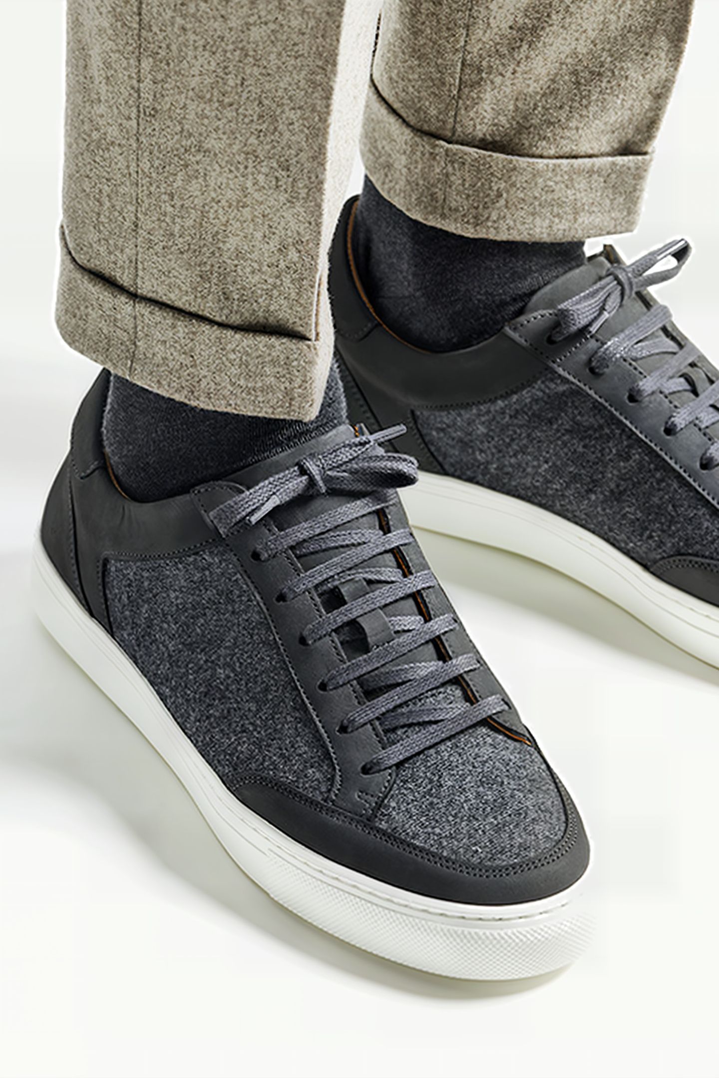 Grey Combi Sneaker 2