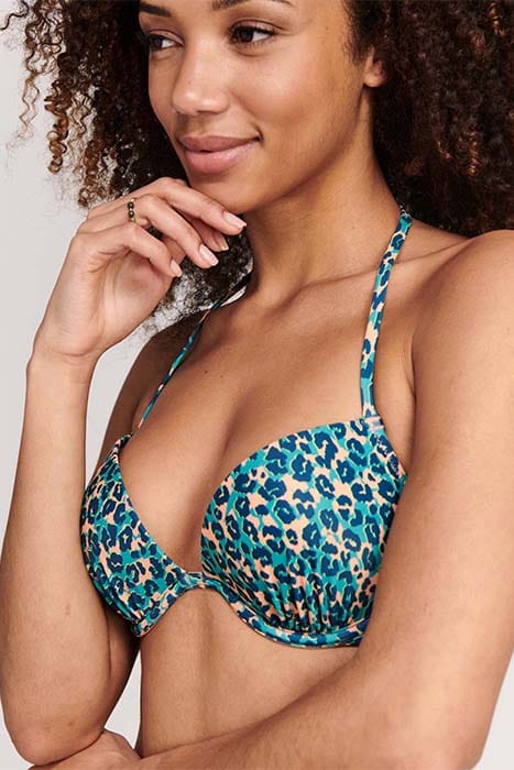 LADIES LUCA BIKINI SET TROPICAL TIGER TROPIC GREEN 5