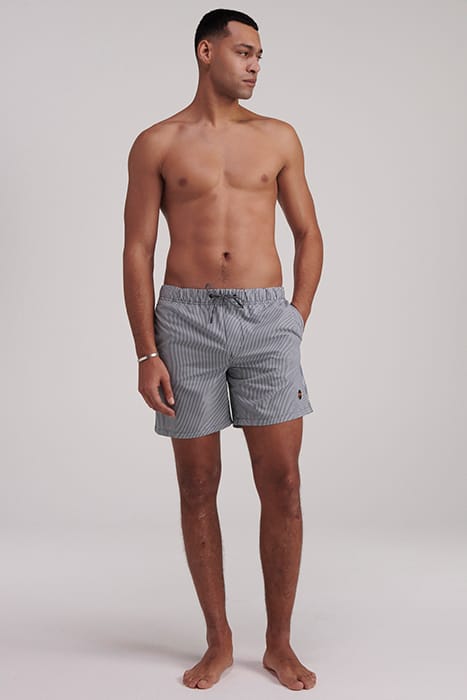 MEN SWIMSHORT SKINNY STRIPE CILANTRO GREEN 4