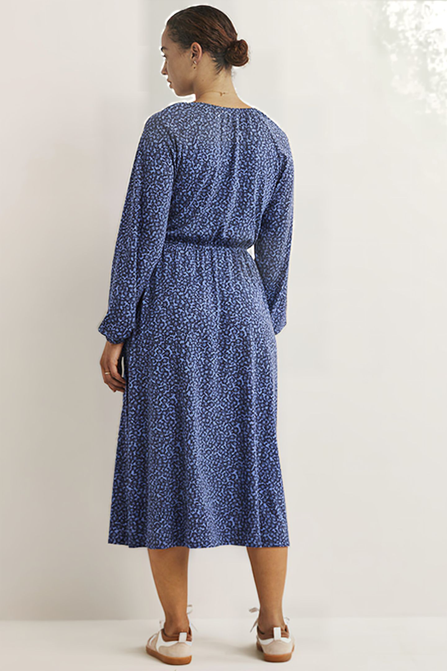 SCOOP NECK JERSEY MIDI DRESS LBL 2