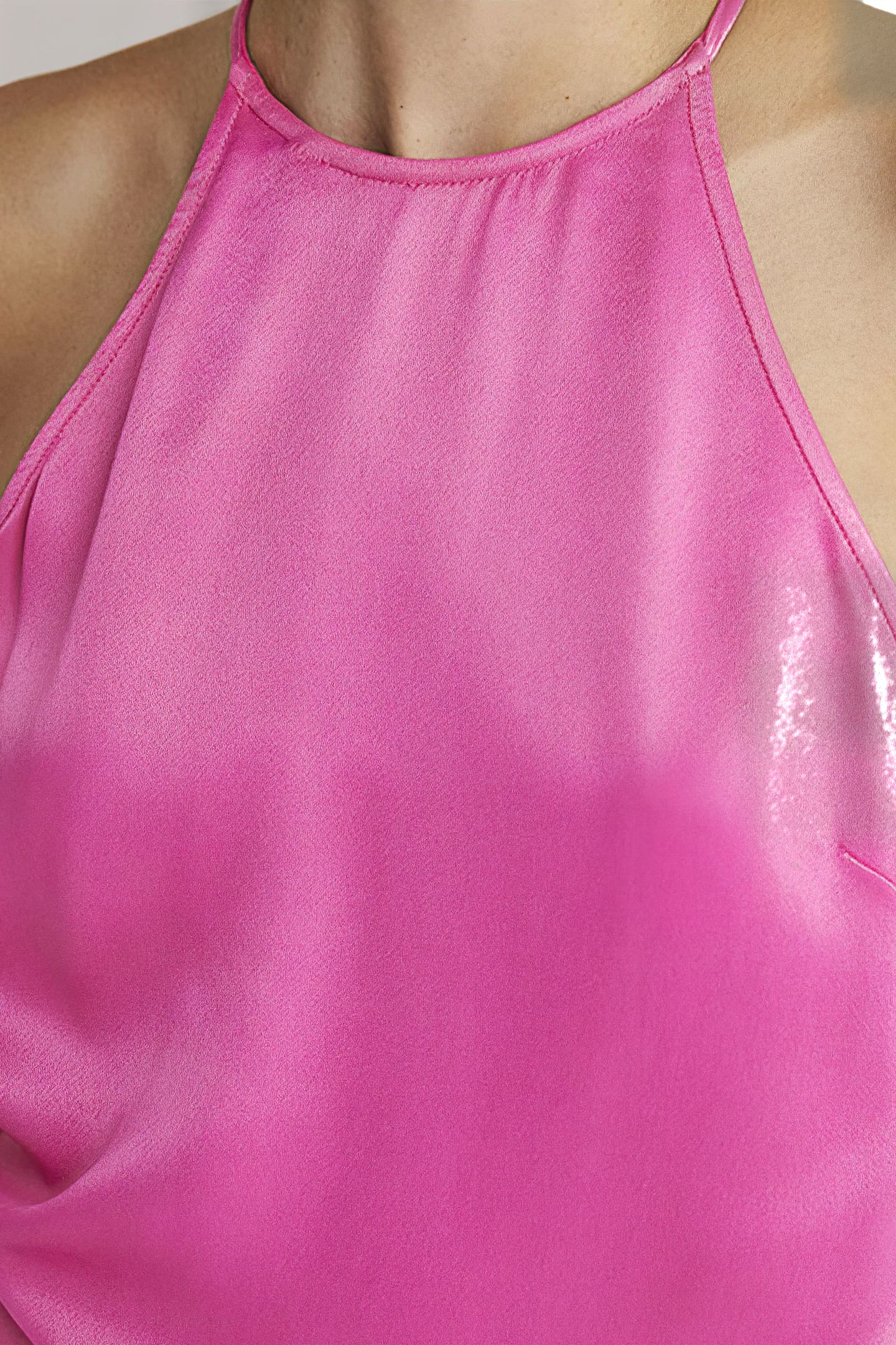 STRAPPY HALTERNECK SATIN TOP DPK 5