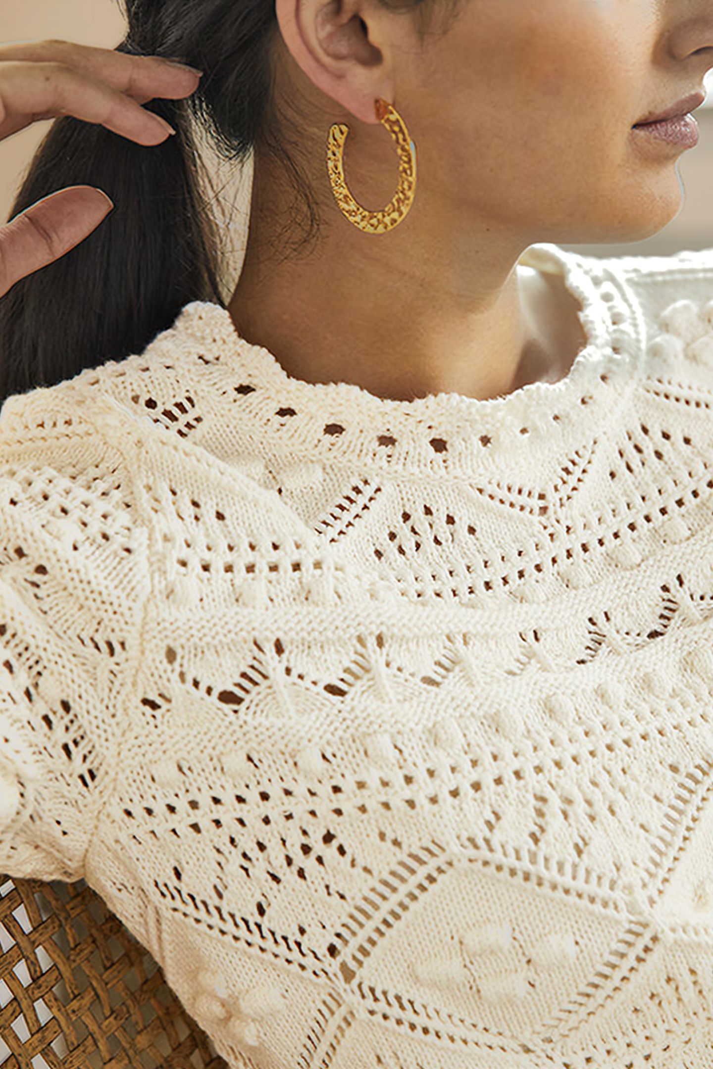 CLAUDIA TEXTURED KNITTED DRESS IVO 4